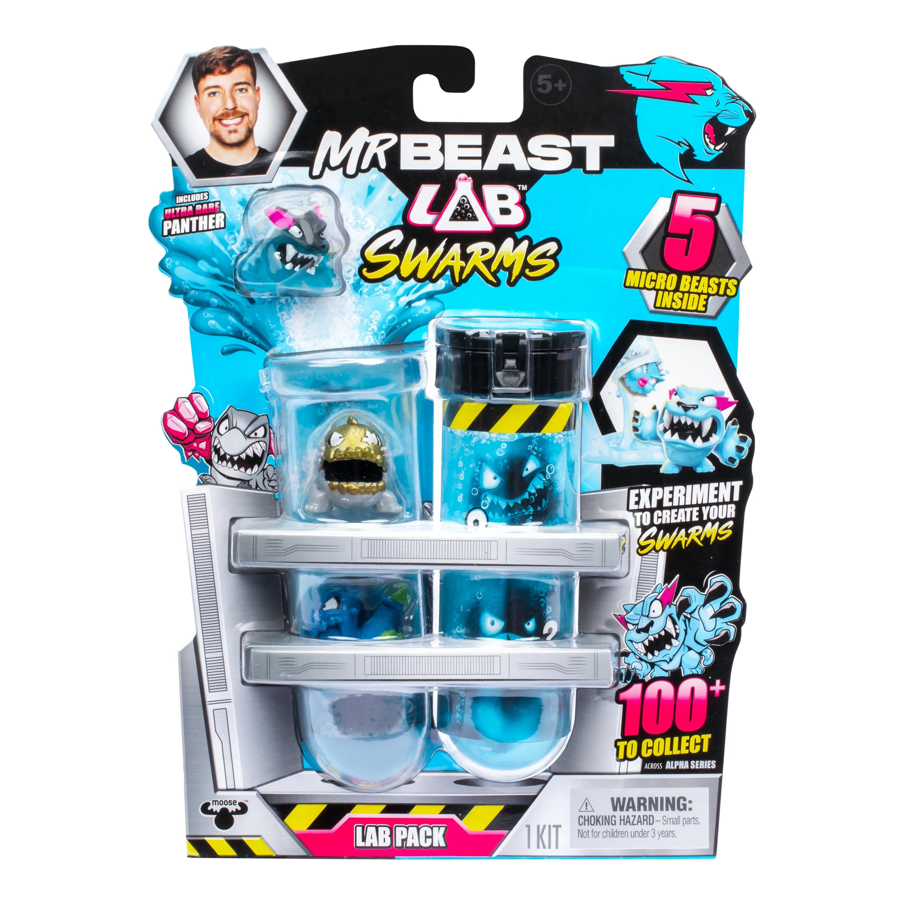 MrBeast Lab Swarms Lab 5 Pack, 1 inch Swarms Action Figures over 100 to Collect, Ages 5+ | Walmart (US)