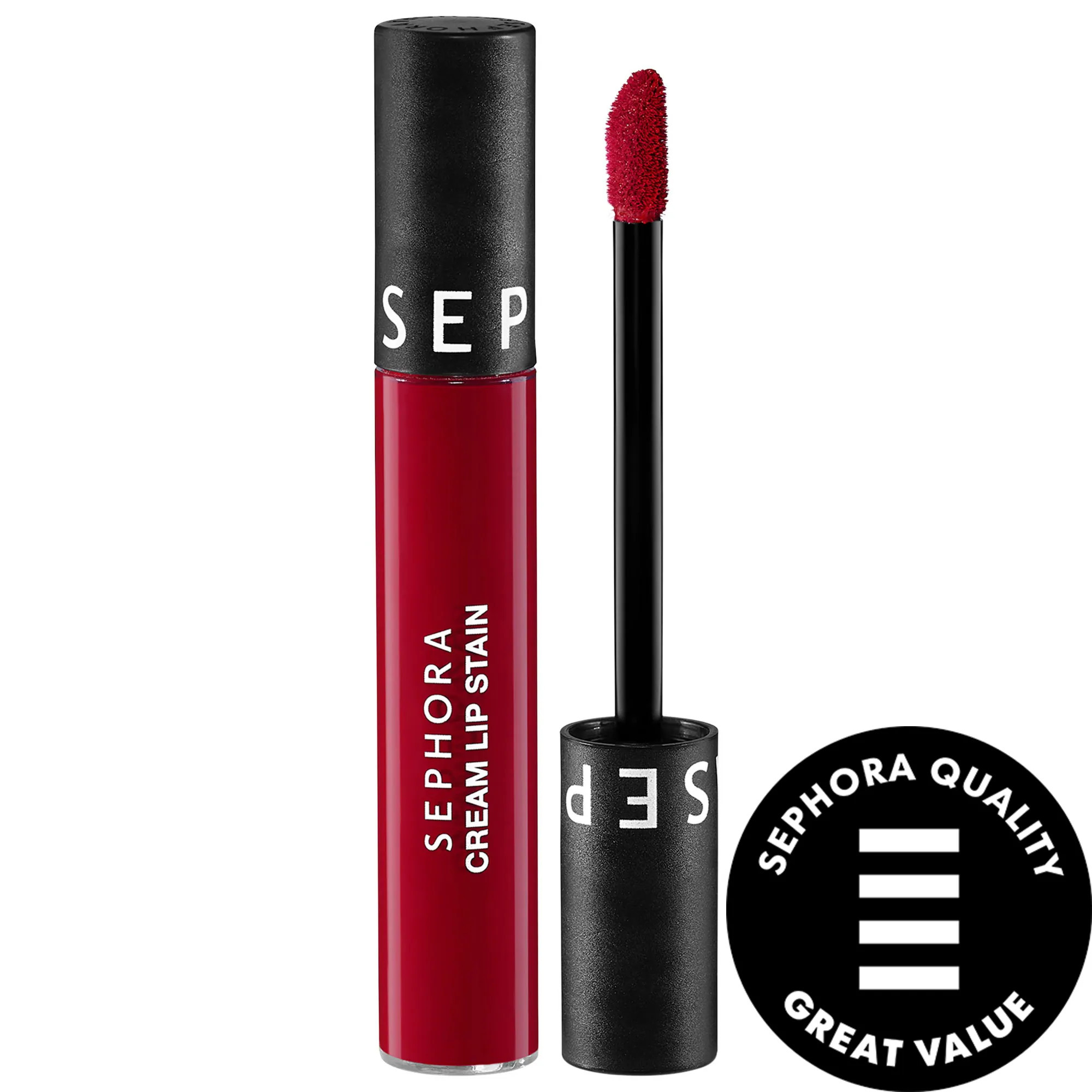 SEPHORA COLLECTION Cream Lip Stain 10HR Liquid Lipstick 94 Cherry Moon 0.16 oz. / 5 mL | Sephora (US)