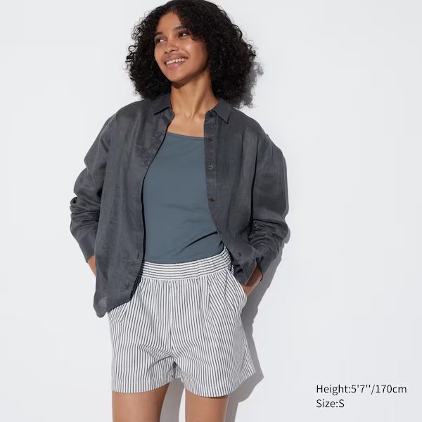 Cotton Striped Easy Shorts | UNIQLO (US)