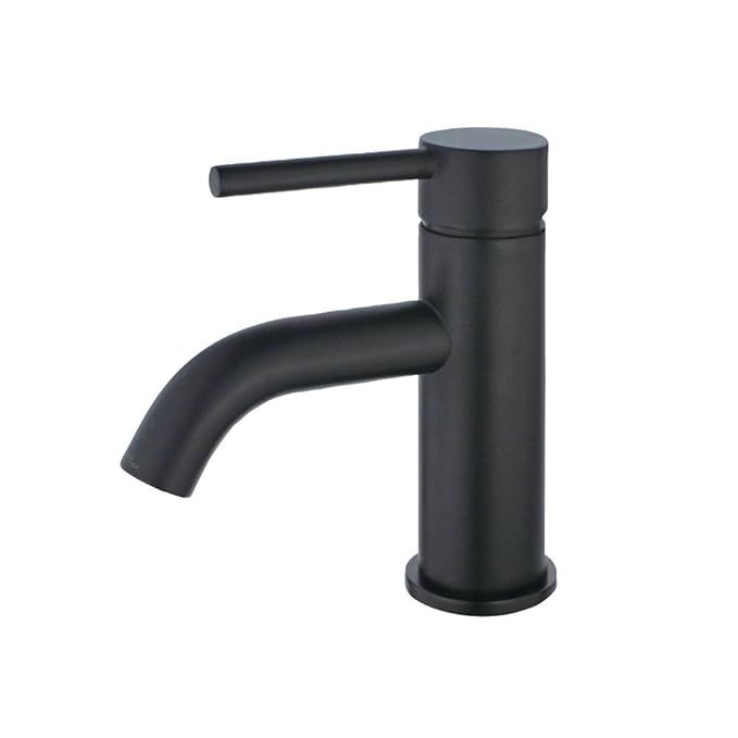 Kingston Brass LS8220DL Concord Single Handle Monoblock Lavatory Faucet, Matte Black | Amazon (US)