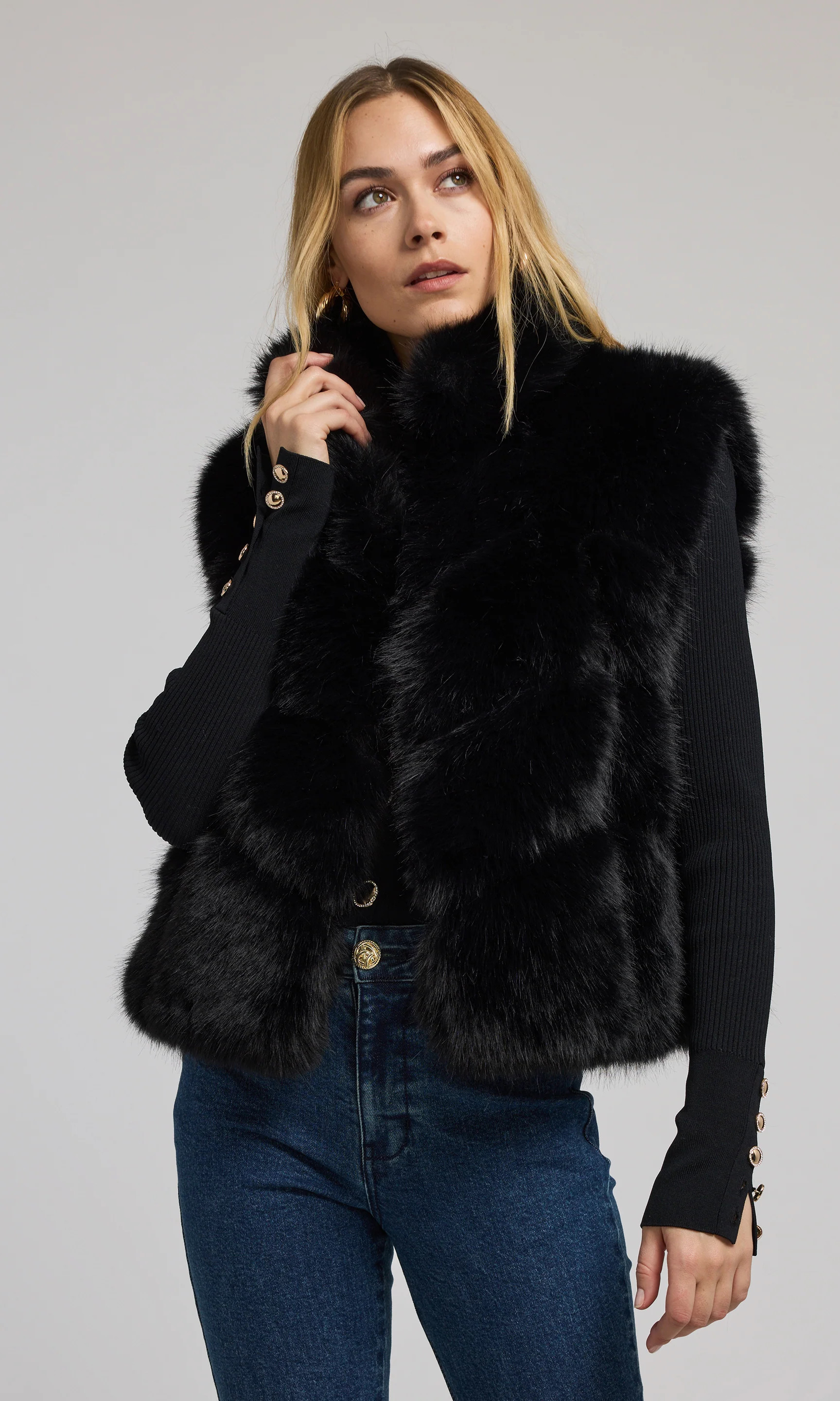 Rosario Faux Fur Vest | Generation Love