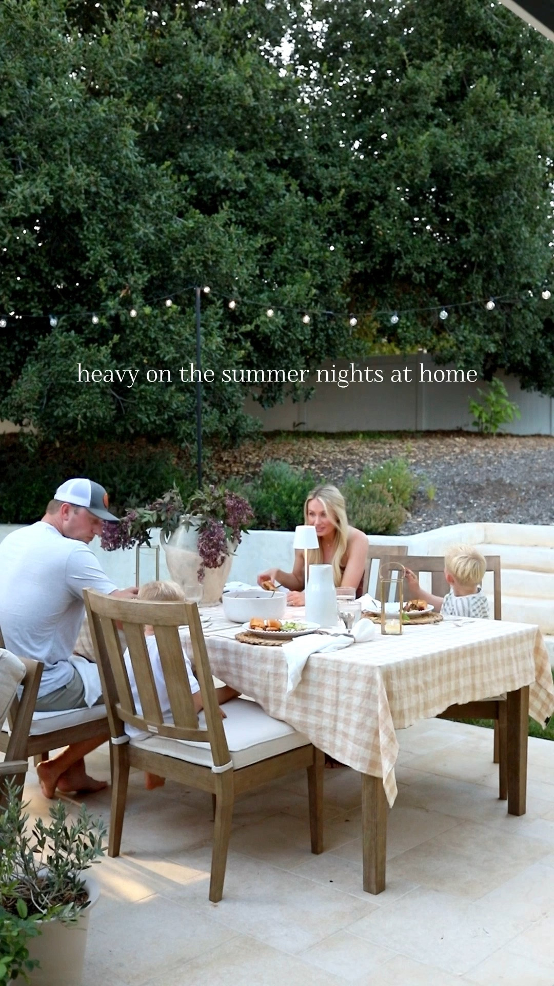 #AD Heavy on the summer nights at home ✨

If you need me this summer, I'll be right here. Long dinners outside, the smell of something on the grill, and bistro lights on after sunset. Rounded up some of my favorite outdoor pieces from @wayfair that have been staples on our patio! #WayfairPartner #Wayfair

#LTKSaleAlert #LTKHome
