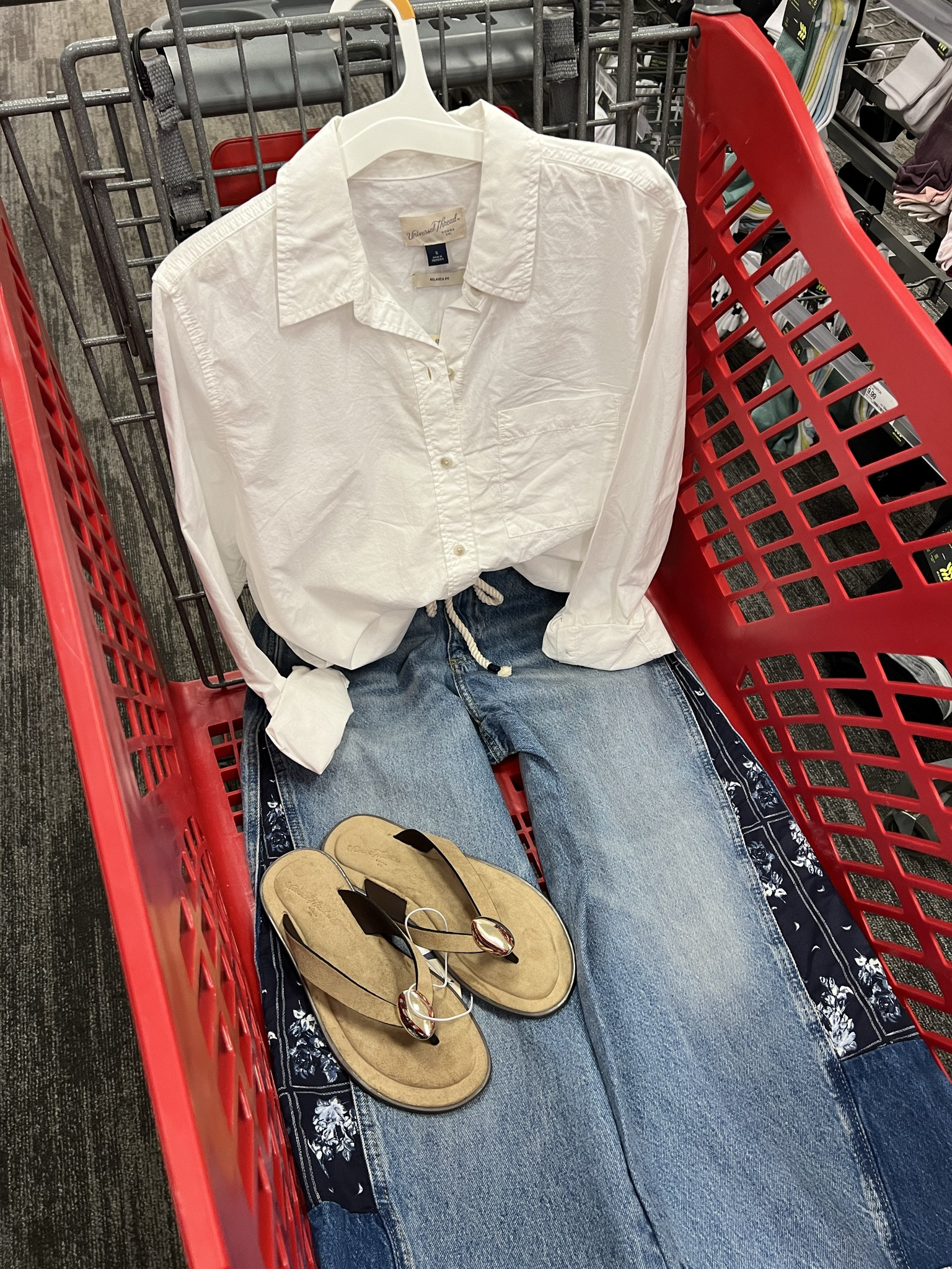 Target spring outfit idea with these amazing new jeans, FP look for less, anthro look for less. #targetstyle 