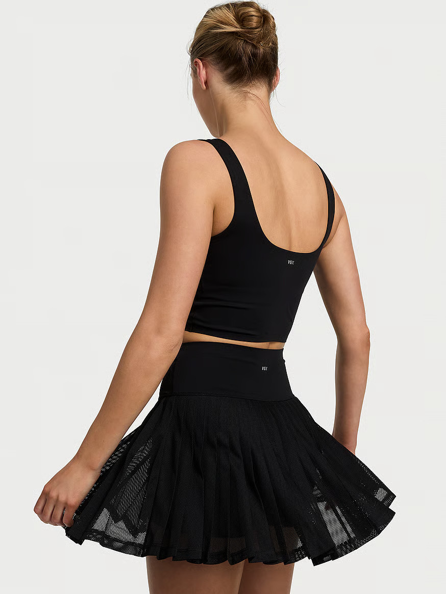 Buy VSX Elevate™ Mesh Tennis Skirt, Black - Order Bottoms online - Victoria's Secret US | Victoria's Secret (US / CA )