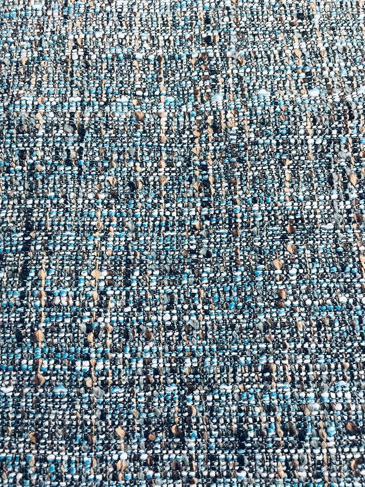 OctoRose Twin Size 3 Side Zipper Premium Upholstery Basketweave Thick Linen TealBlue Mixed Futon ... | Amazon (US)