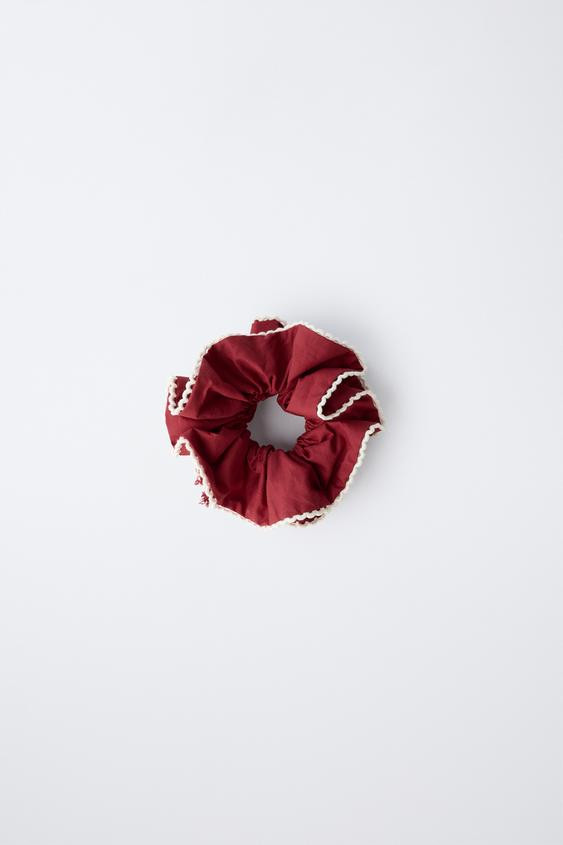 SCRUNCHIE WITH CONTRAST TRIM | Zara UK
