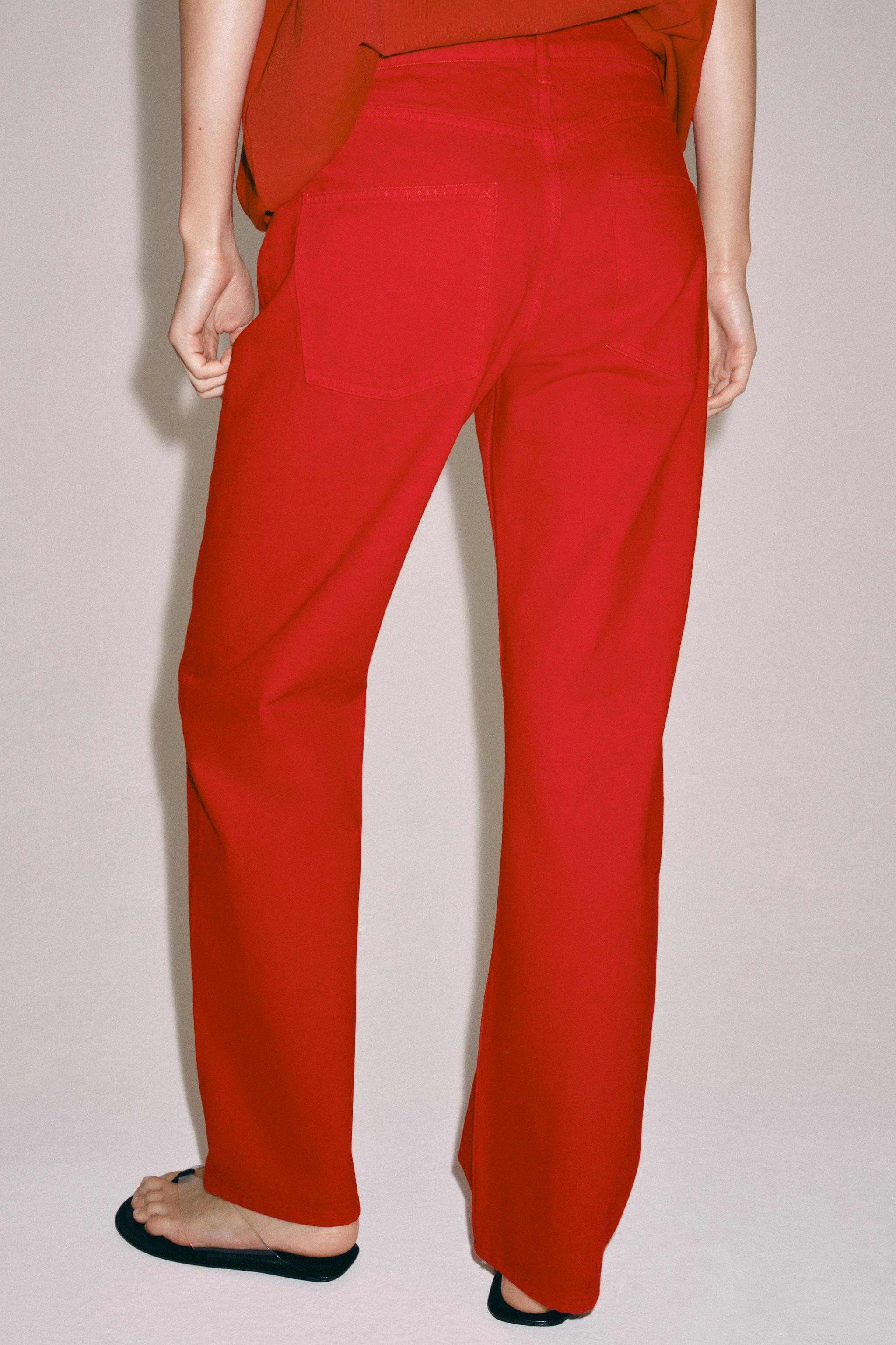 ZW COLLECTION MID-RISE STRAIGHT LEG JEANS | Zara US