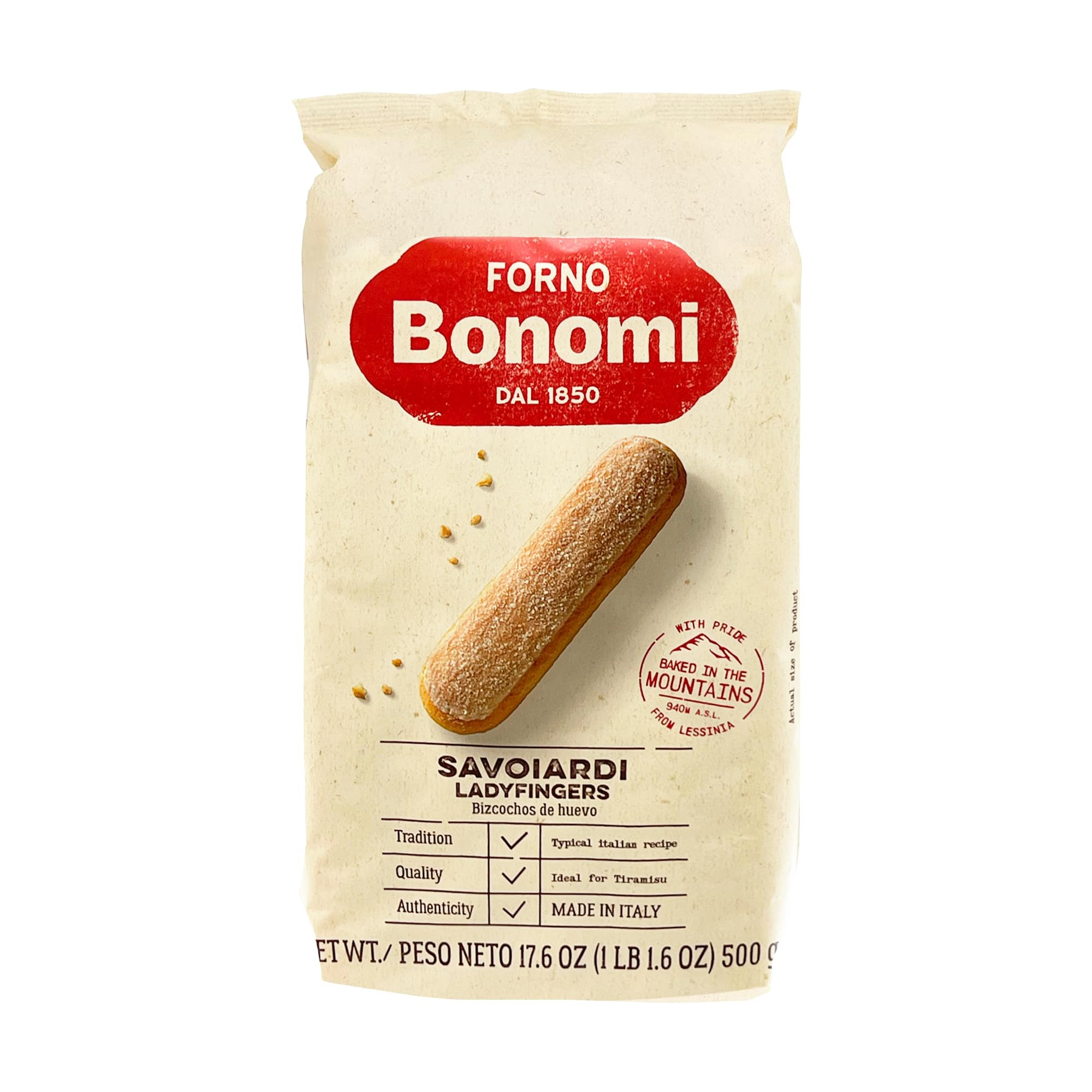 Forno Bonomi Savoiardi Ladyfingers 17 1/2 oz. package | Amazon (US)