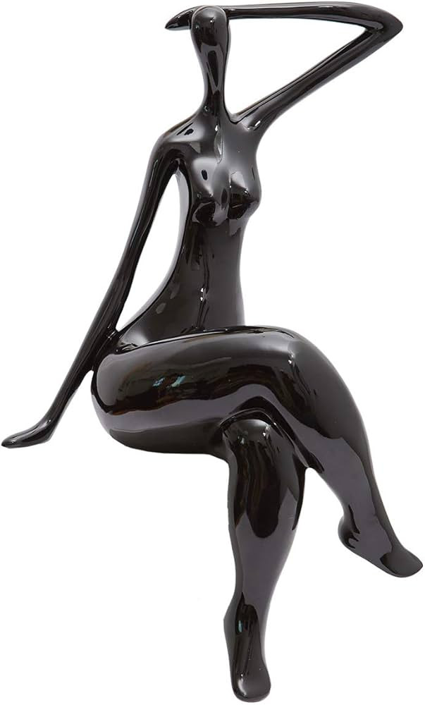 NENBOLEC Yoga Sculpture Statue Woman Lady Figurine Modern Home Decor Table Centerpiece Crafts Pol... | Amazon (US)