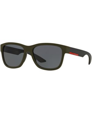 Prada Linea Rossa Sunglasses, Prada Linea Rossa Ps 03QS 57 | Macys (US)