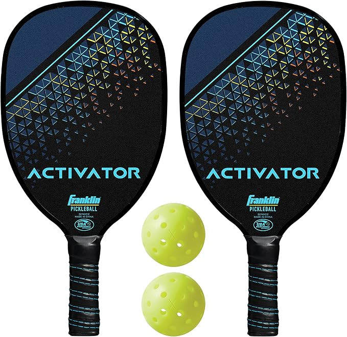 Franklin Sports Pickleball Paddle and Ball Set - Wooden Pickleball Rackets + Pickleballs - Activa... | Amazon (US)