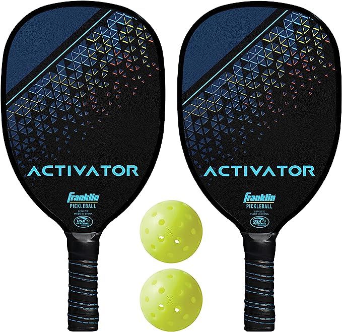 Franklin Sports Pickleball Paddle and Ball Set - Wooden Pickleball Rackets + Pickleballs - Activa... | Amazon (US)