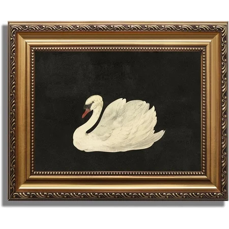 Vintage Unframed Wall Art for Living Room White Swan Vintage Painting Canvas Wall Art Prints for Bathroom Wall Decor Classical Animal Vintage Wall Decor Aesthetic for BedRoom | Walmart (US)