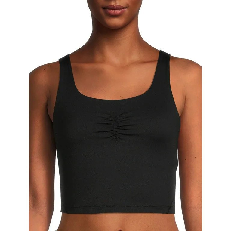 Avia Women's Ruched Front Sport Crop Top | Walmart (US)