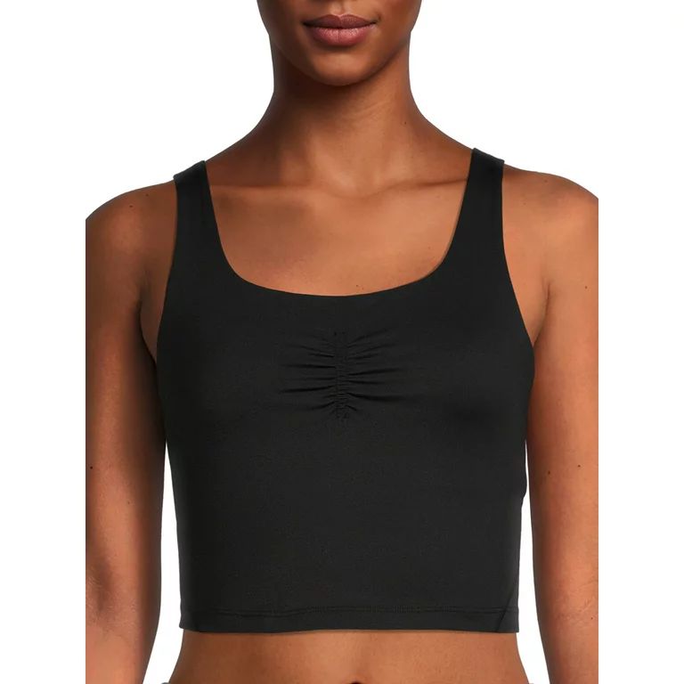 Avia Women's Ruched Front Sport Crop Top | Walmart (US)