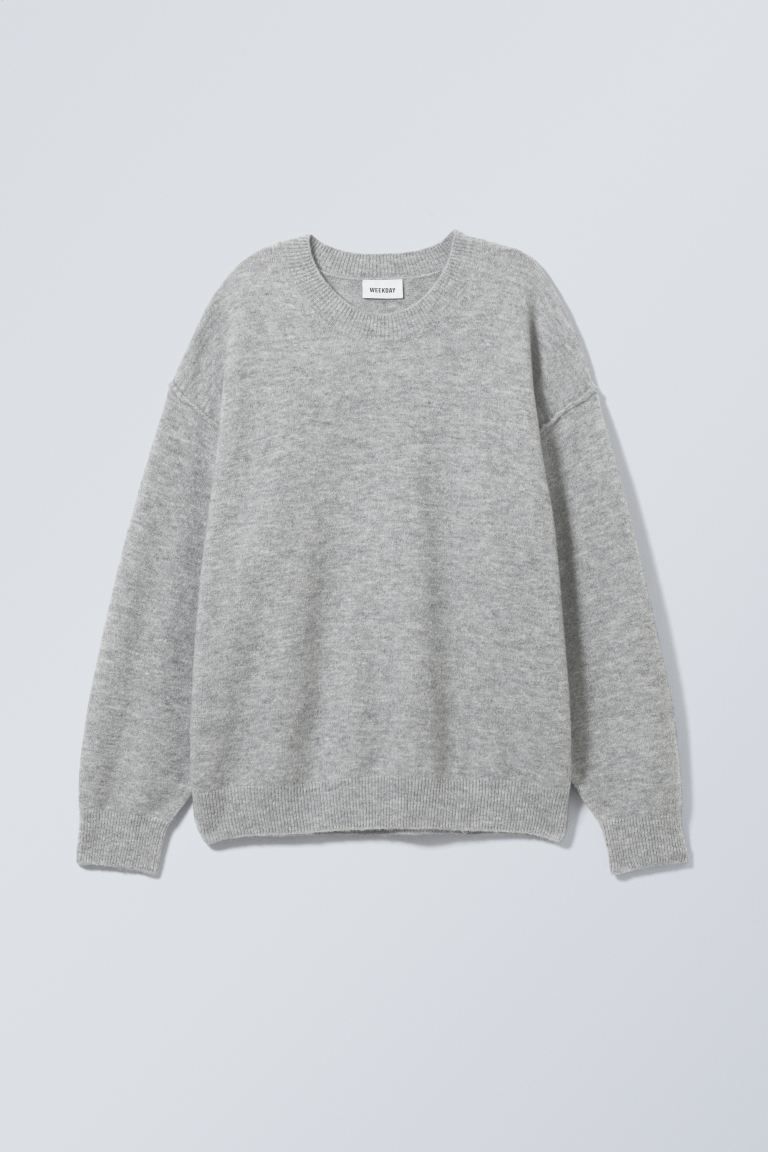 Annie Knit Sweater - Dusty Grey - Ladies | H&M GB | H&M (UK, MY, IN, SG, PH, TW, HK)