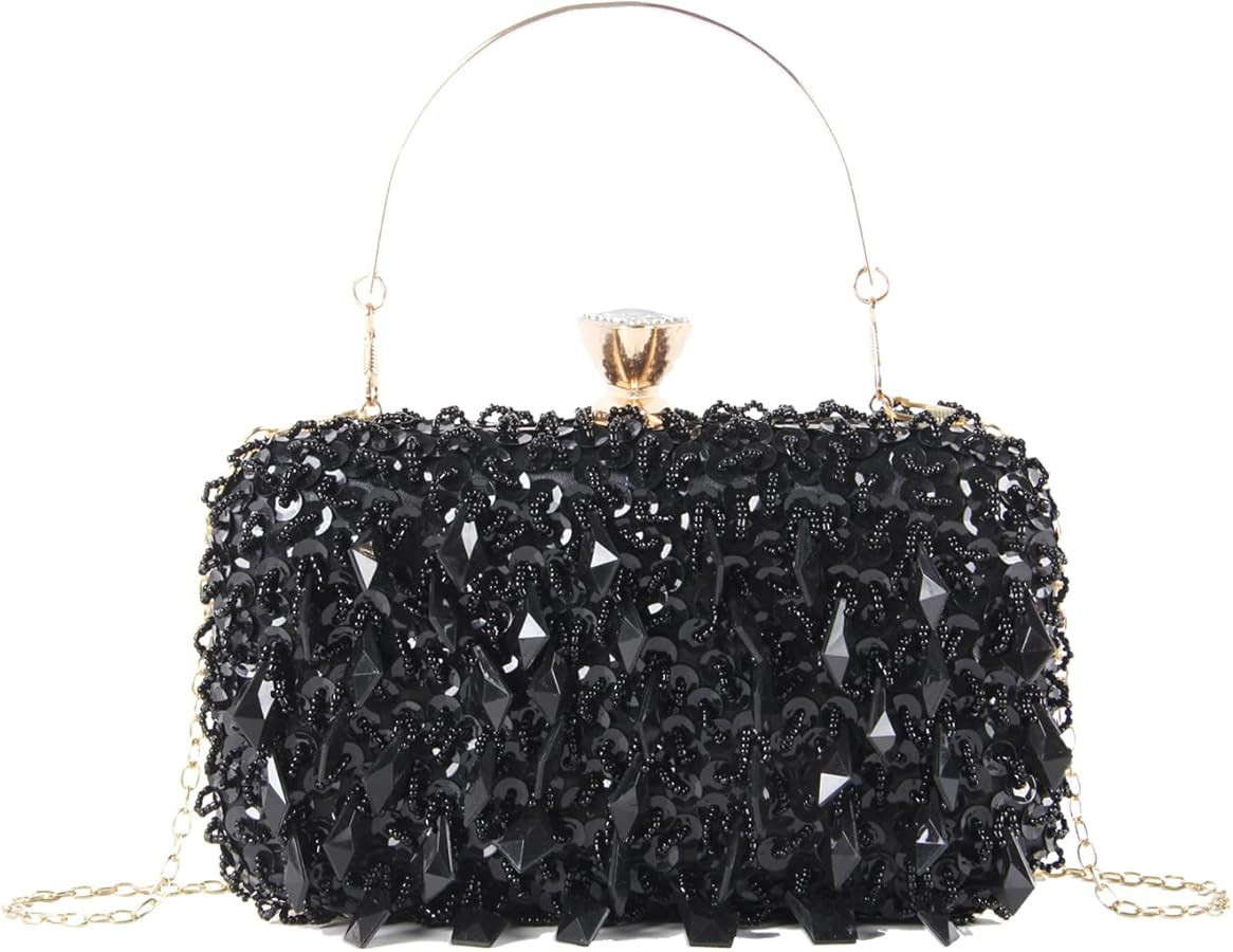 FUKZTE Women Clutch Banquet Evening Crossbody Handbag Glitter Clutch Purse Women's Evening Handba... | Amazon (US)