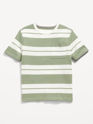 Softest Short-Sleeve Striped Pocket T-Shirt for Boys | Old Navy (US)
