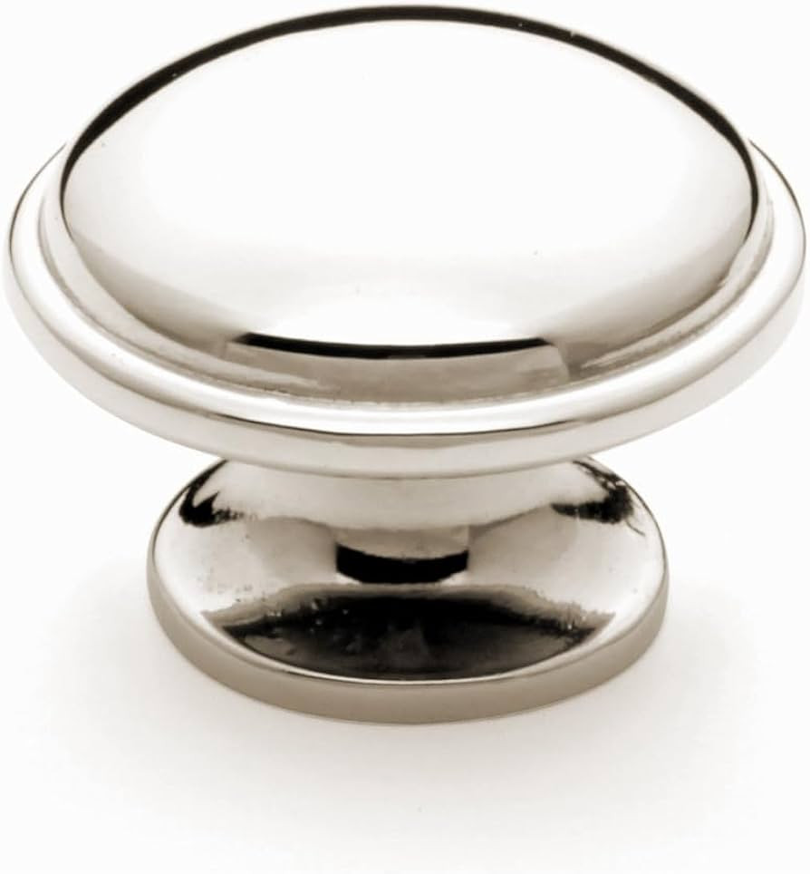khtumeware 10 Pack 1-3/8 inch(35mm) Polished Nickel Cabinet Knobs Round Drawer Knobs Kitchen Cabi... | Amazon (US)