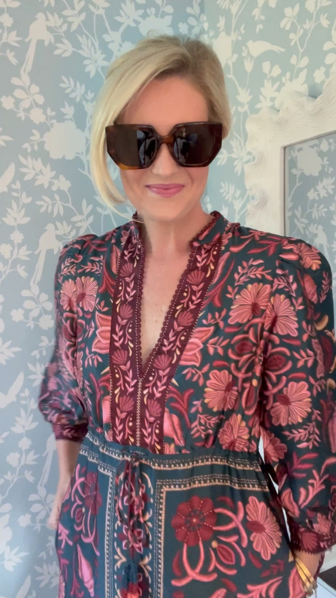 School Drop-off never looked better thanks to these @Saks finds for Fall!!! I’m LOVING all of the printed dresses and tops, oversized sunglasses and novelty jackets! 

Sizing Details: 
I’m 5’9 and 135 lbs and normal size 6. 
* Dress - I’m wearing a size small and it fits perfectly! 
* Jacket - I’m wearing a size medium! 
* Ballet Flats - I would go down a ½ size in these! 

Shop the post on my @shop.ltk app page to find all of my @Saks favorites! 

#SaksPartner #Saks @Saks #liketkit 