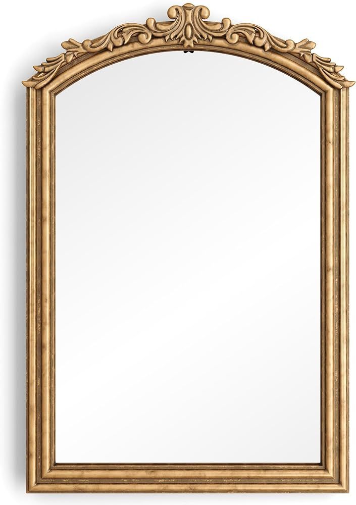 Barnyard Designs Vintage Gold Mirror - Ornate Antique Victorian Metal Mirror - French Baroque Sty... | Amazon (US)