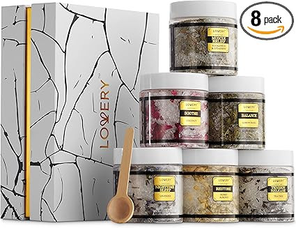 Gifts for Women Who Have Everything, Epsom Bath Salts Gift Basket Set, Relaxing Self Care Salt W/... | Amazon (US)