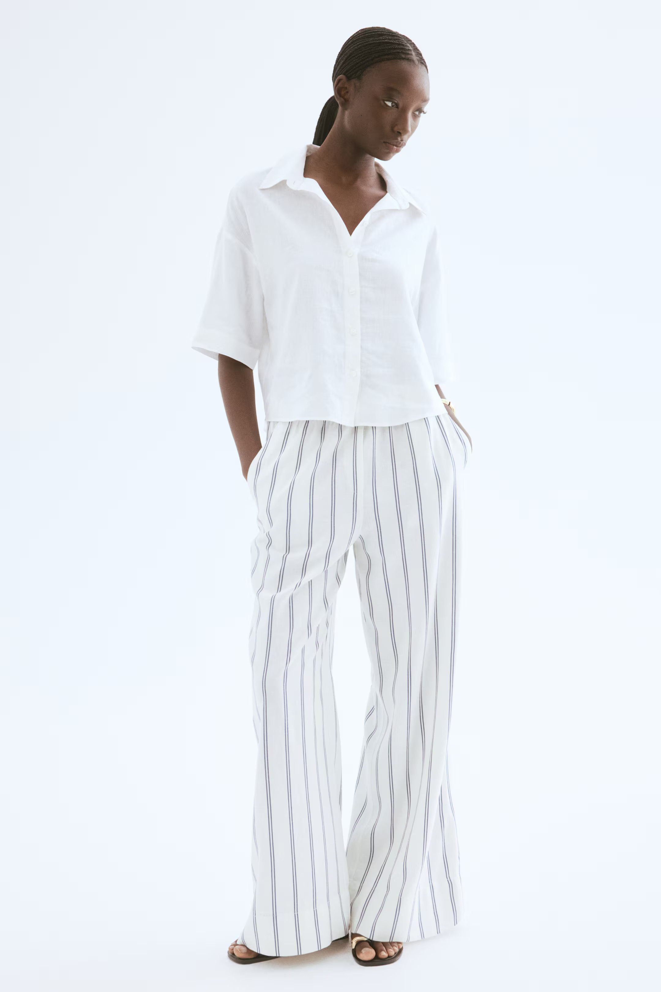 Linen-Blend Shirt | H&M (US + CA)