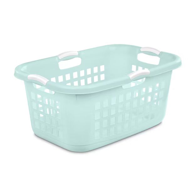 2 Bushel Laundry Basket Aqua with White Handles - Room Essentials™ | Target