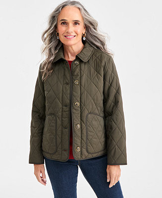 Style & Co Women's Quilted Utility Jacket, Macy's Exclusive - Macy's | Macy's