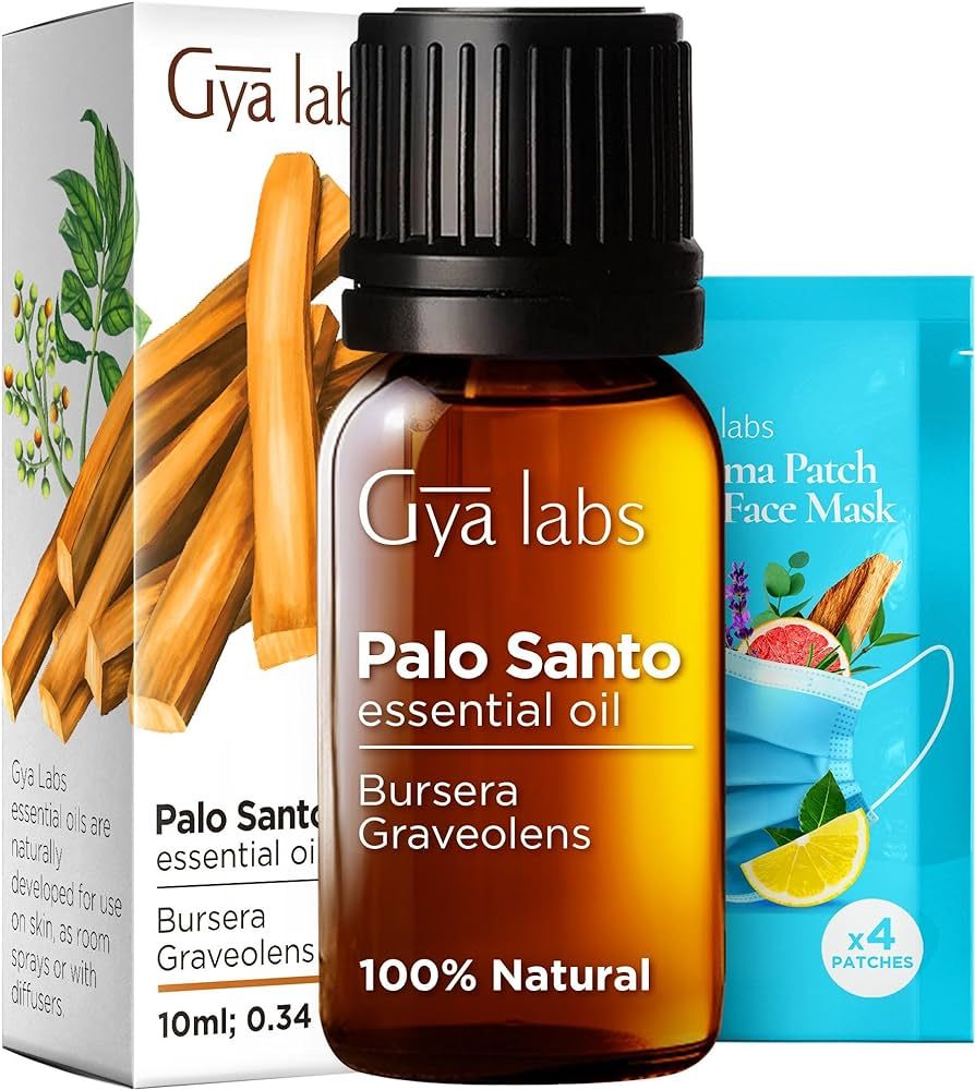 Gya Labs Palo Santo Essential Oil for Diffuser - Essential Oil Palo Santo Oil for Skin - Polo San... | Amazon (US)