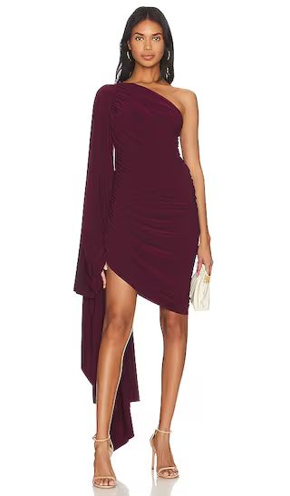 Diana Mini Dress W/ Sleeve in Plum | Revolve Clothing (Global)