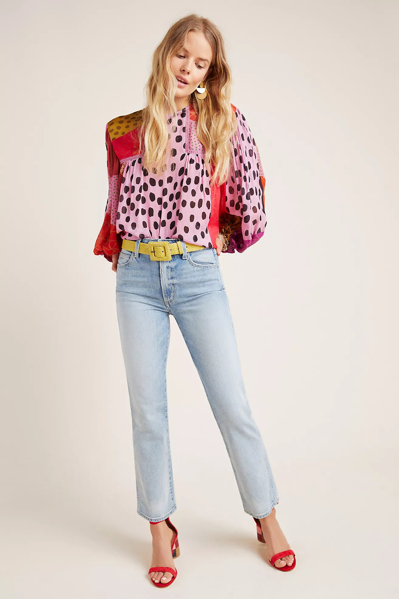 Bl-nk Miranda Peasant Blouse | Anthropologie (US)