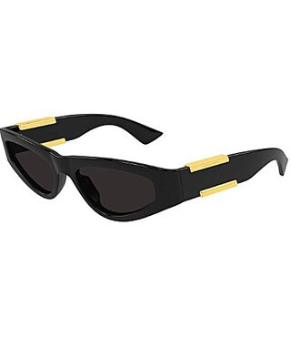 Bottega Veneta Women's Dash Ribbon 53mm Cat Eye Sunglasses - Shiny Black/Grey | Dillard's