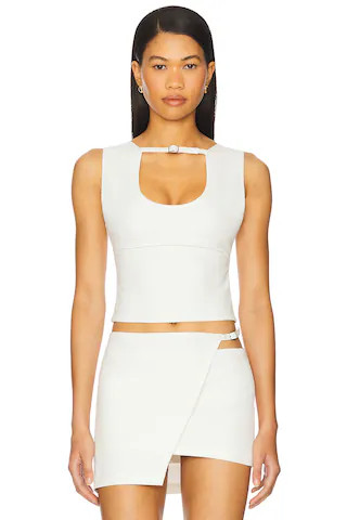 OW Collection Malene Top in White. - size L | Revolve Clothing (Global)