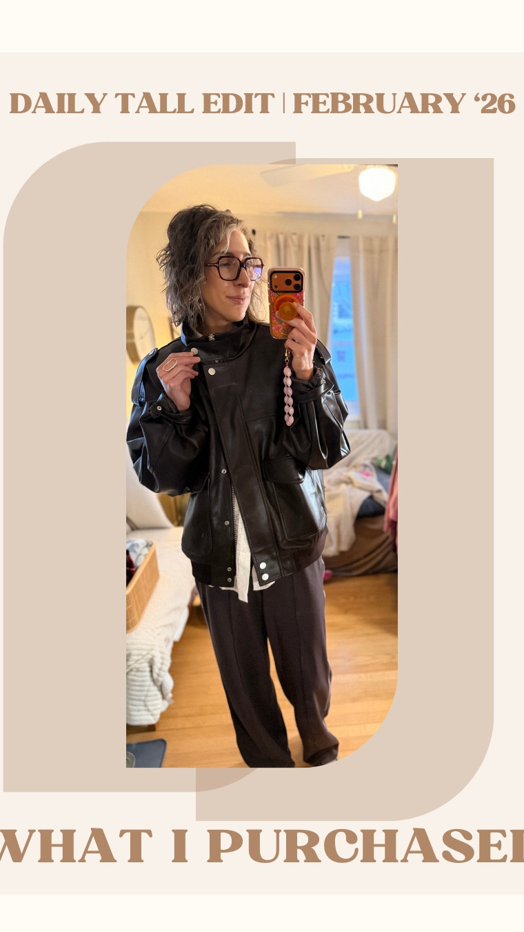 Brand Spotlight: Modaccio’s Faux Leather Bomber
Modaccio is a tall-focused brand built on a simple but often overlooked idea: tall women deserve clothing designed for their proportions from the very beginning — not adjusted after the fact. Founded by Kelly Raimon (Schumacher), a former professional athlete standing 6'5", the brand centers timeless wardrobe essentials made with intention, balance, and quality.
That philosophy shows up clearly in Modaccio’s faux leather bomber jacket. While the silhouette is classic, the execution feels considered. The faux leather has a soft, matte finish with dimension — avoiding the shiny or stiff look that can make faux leather feel cheap. The overall fit is intentionally oversized, but the structure keeps it from feeling bulky or shapeless.
Details do the heavy lifting here. The jacket features a zipper and snap closure for versatile styling, snap cuffs instead of elastic, and a ribbed hem that holds its shape while remaining comfortable. A pleated back allows for movement and prevents the jacket from ballooning, and a full satin lining adds comfort and polish.
Bomber jackets are one of those pieces that cycle through trends without ever really leaving — and this one feels built for longevity. Between the thoughtful construction and tall-specific proportions, it’s a strong example of Modaccio’s approach: elevated essentials that move with real life and actually fit the bodies they’re designed for.
For tall women looking to invest in outerwear that prioritizes proportion, structure, and lasting style, Modaccio is a brand worth knowing.
Grab this bomber here: https://modaccio.com/products/leather-moto-jacket

Linking similar option below 

#LTKPlusSize #LTKTall #LTKMidsize