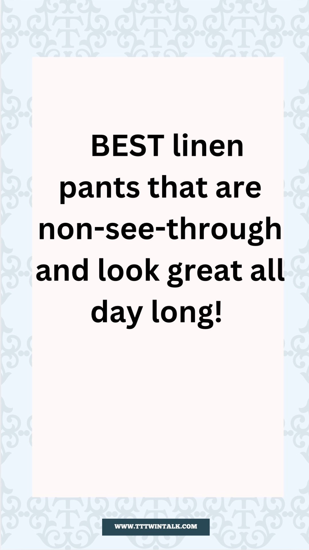Our favorite for over 3 years now, these linen pants are what we are wearing this season without worry of anyone seeing through them! XO s

#LTKSeasonal #LTKOver40 #LTKMothersDay