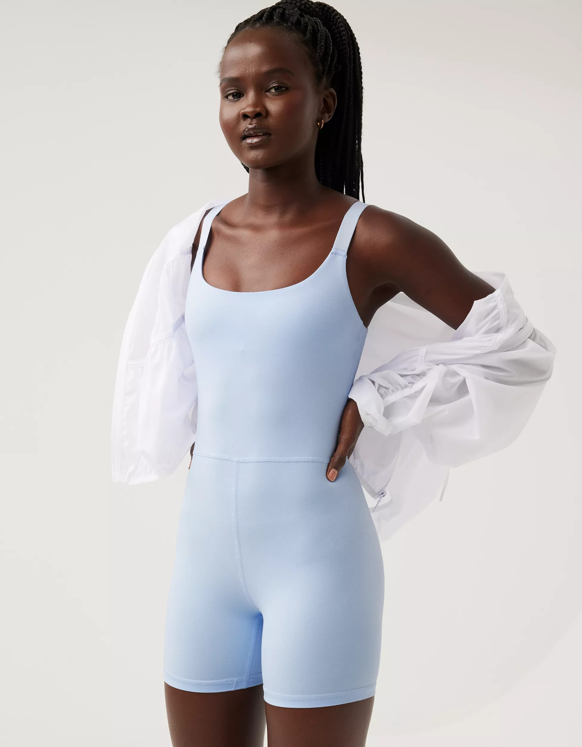 OFFLINE By Aerie The Hugger Scoop 5" Romper | Aerie