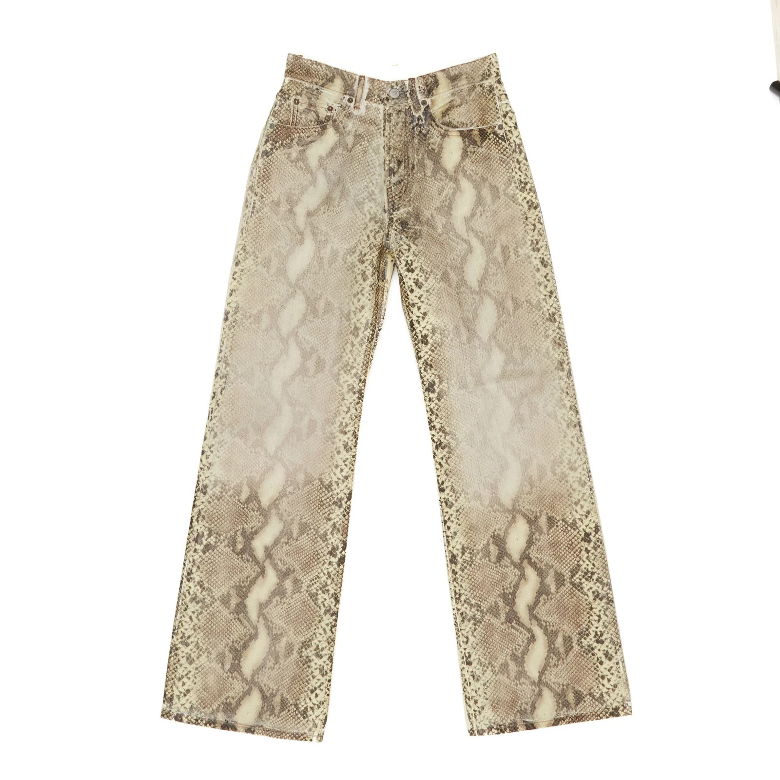 Acne Studios Printed Denim Trousers | Cettire Global
