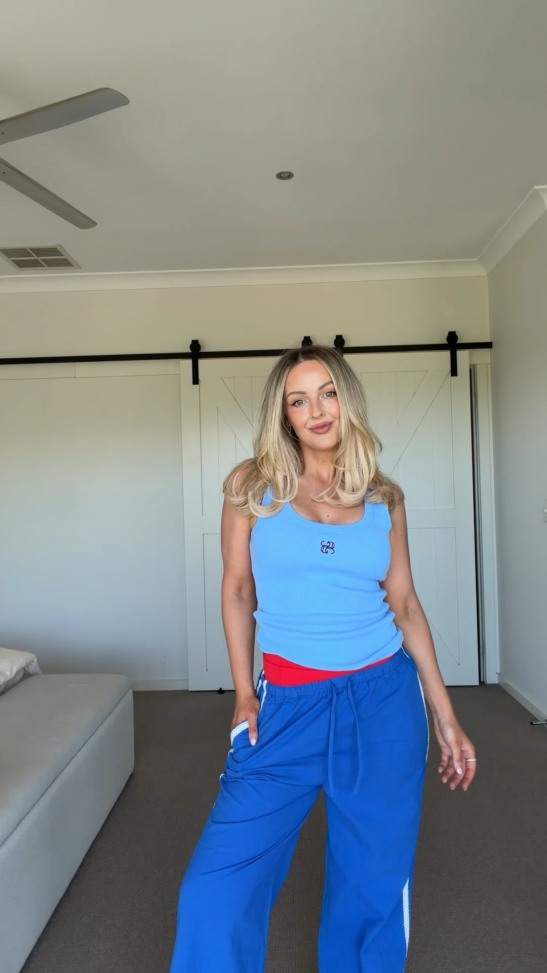 Relaxed blue side stripe pants and tank from Ceres

#LTKpetite #LTKtravel #LTKaustralia