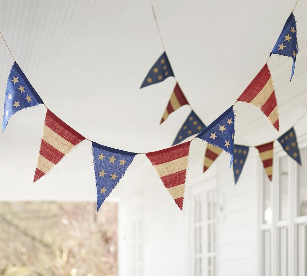 Liberty Burlap Party Banner | Pottery Barn (US)