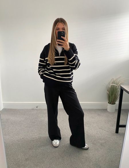 My stripe quarter zip jumper is from last year but one of my most worn layers. Super chic, versatile and snug. 

I’ve found some alternatives for this year… 🖤

#LTKSeasonal #LTKeurope #LTKstyletip