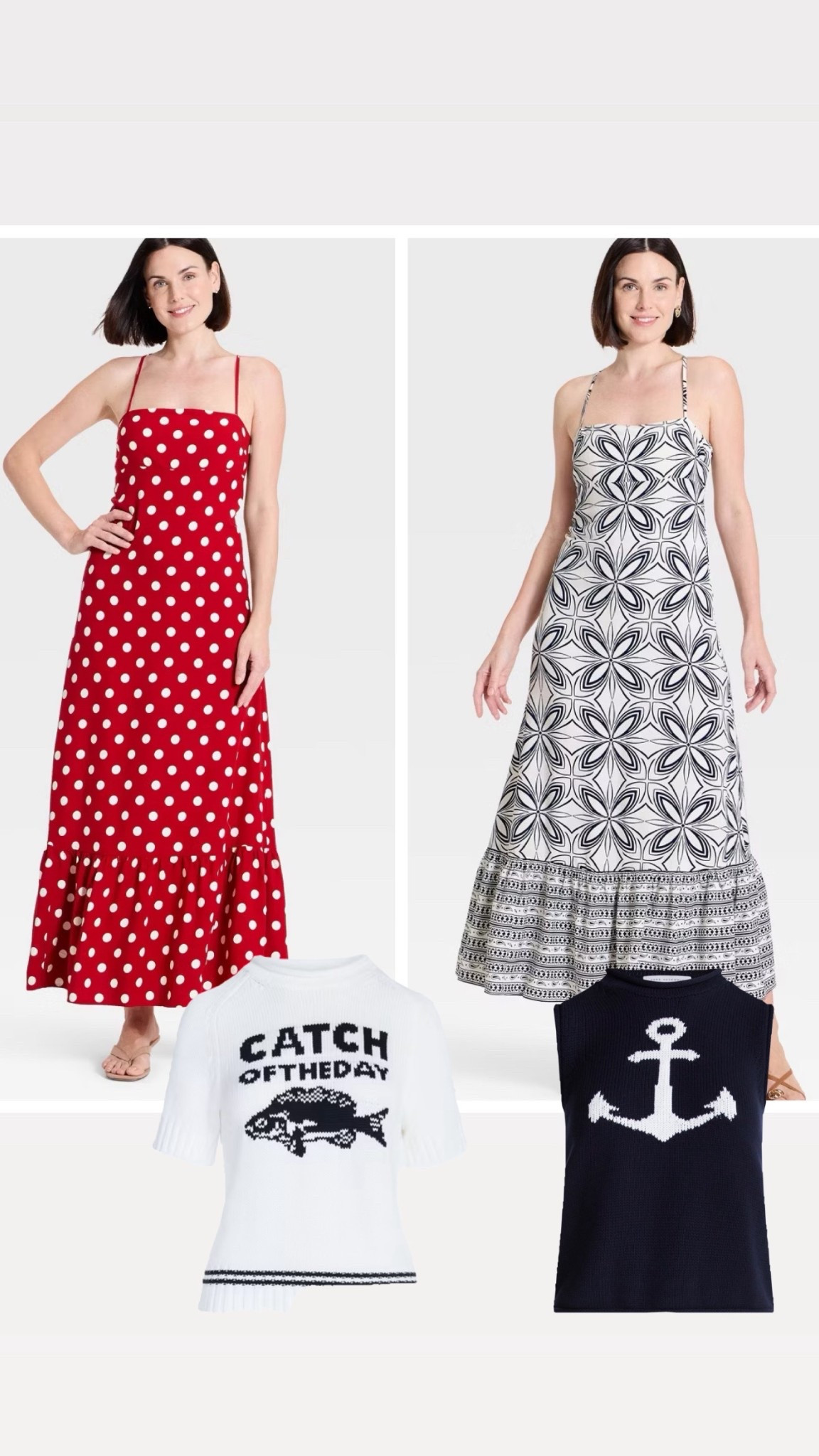 What do you get when you mix a Target new arrival with a Walmart new arrival… a perfectly put-together look 🤍⚓️ This anchor sweater is under $30 and I’m obsessed. Paired it with this Target maxi (size small, $35) that can be worn as a dress or styled as a skirt… we love options.

#LTKgrwm #LTKootd #LTKdayinmylife