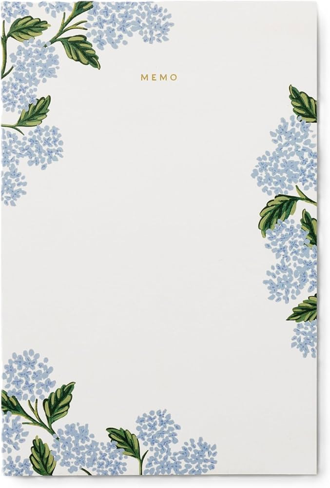 RIFLE PAPER CO. Large Memo Notepad, 65 Tear-Off Pages, Featuring Bands of Pastel Hues Separating ... | Amazon (US)
