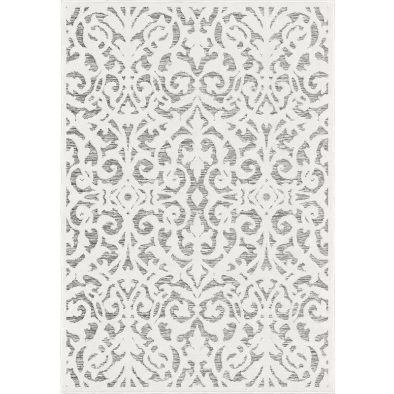 My Texas House by Orian Indoor/Outdoor Lady Bird Natural Gray Area Rug | Wayfair North America