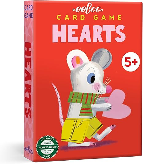 eeBoo: Hearts Playing Card Game - Classic Card Game, Kids & Family, Ages 5+ | Amazon (US)