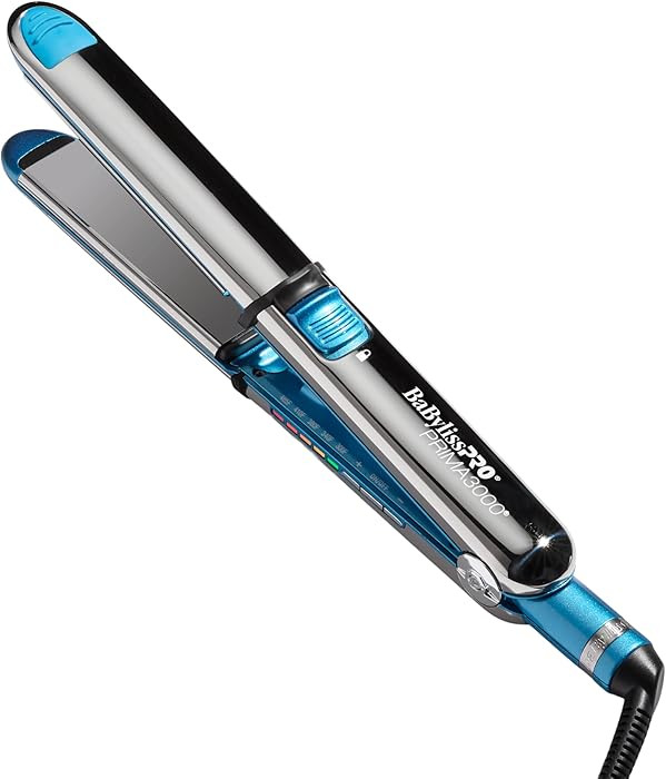 BaBylissPRO Nano Titanium Prima Ionic Hair Straightener \u2013 Professional Flat Iron & Curling I... | Amazon (US)