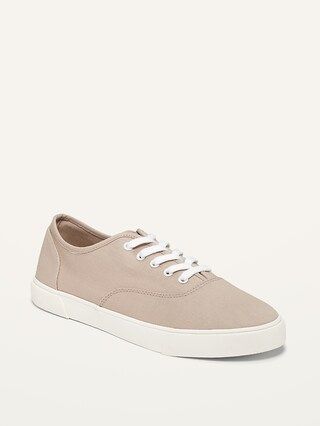 Twill Lace-Up Sneakers for Women | Old Navy (US)