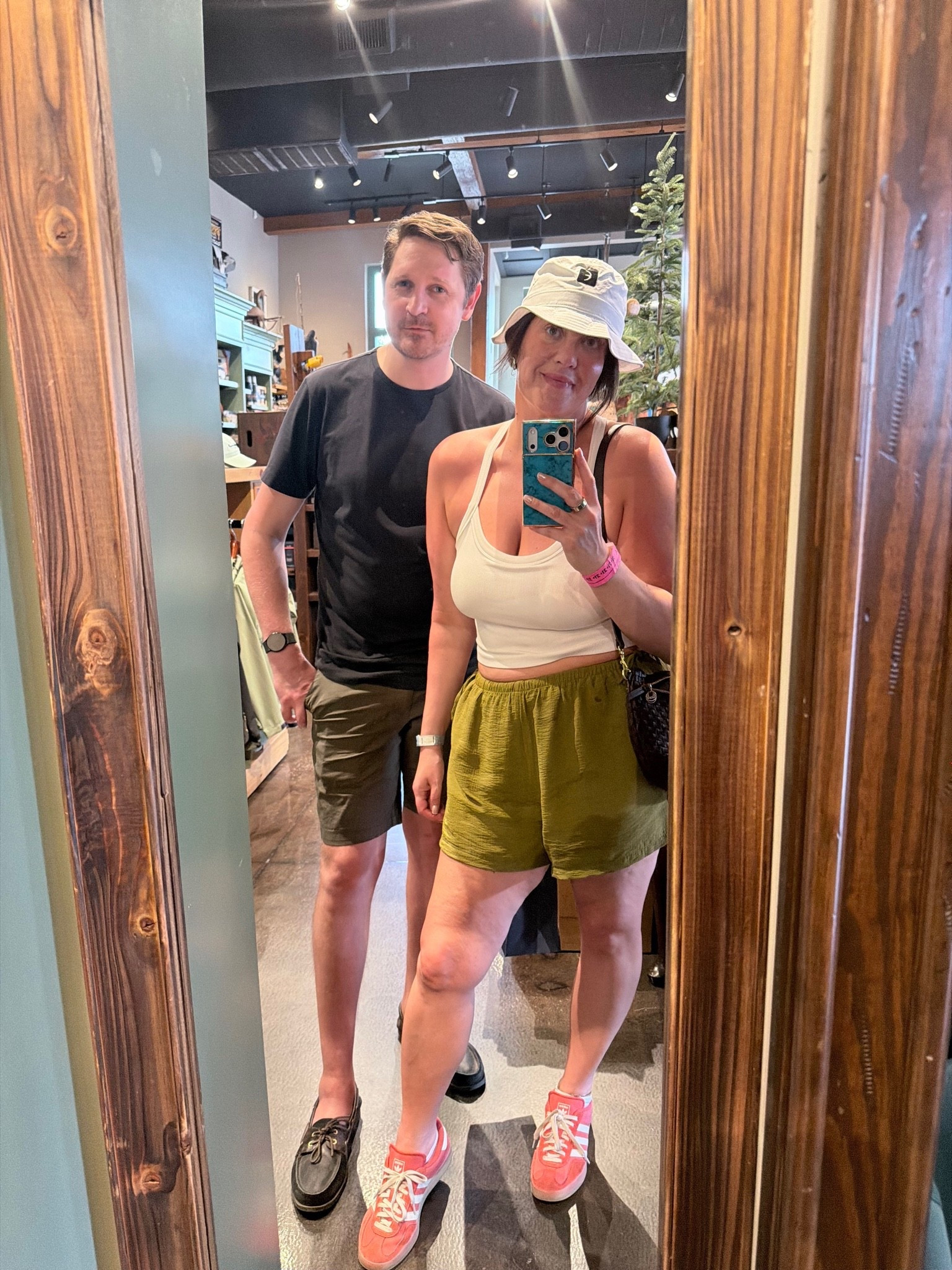I truly love these shorts. I love the color, the fabric, the length, and the style. I’ve been wearing them all summer, constantly, and I don’t plan on stopping now. I am in the XL, but they go up to 4X. Also available in cream and black. The tank top is also one of my summer wardrobe staples, so linked that here too!

#LTKMidsize