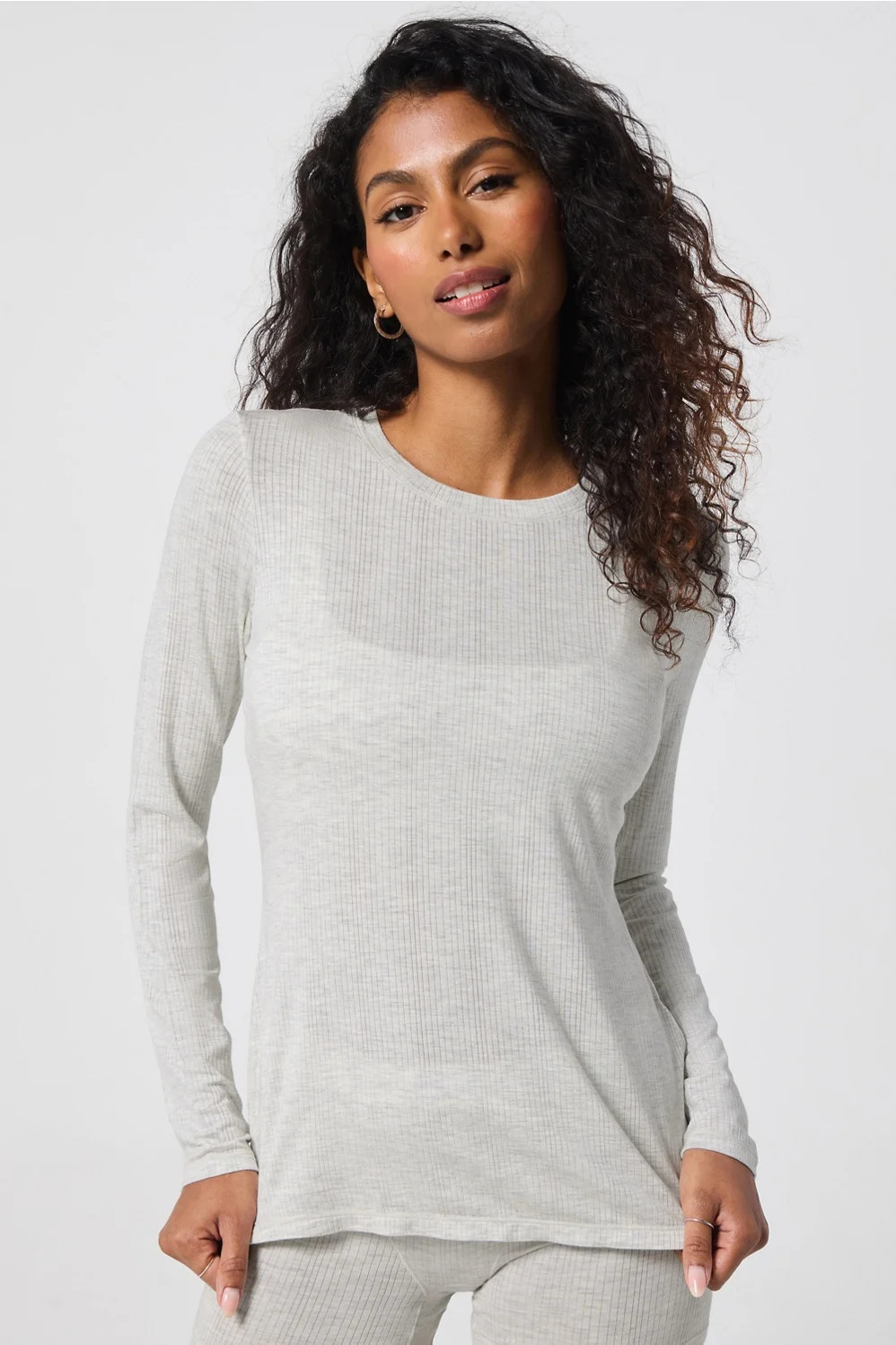 Luxe360 Rib Long-Sleeve Top | Fabletics