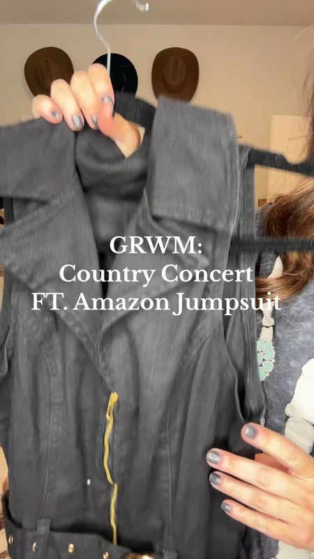 Grwm with country concert outfit idea ft Amazon look for less jumpsuit / show me your mumu look alike jumper - rodeo / Nashville 

#LTKfindsunder100 #LTKworkwear #LTKfindsunder50